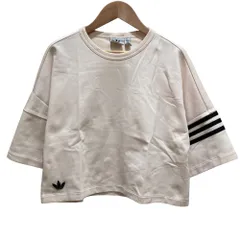 美品 23SS adidas Originals アディダスオリジナルス Neuclassics Tシャツ スリーストライプ カットソー IM1830 Mサイズ アイボリー レディース 古着 中古 USED