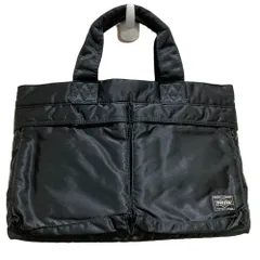 新品同様 PORTER ポーター タンカーミニトートバッグ ブラック メンズ レディース 古着 中古 USED