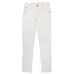 美品 Lee リー ホワイトデニム スキニー パンツ ジーンズ ジーパン Gパン ストレッチ スリム XS 白 ホワイト レディース 古着 中古 USED