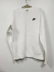 ナイキ 白 クラブ フリース スウェット Tシャツ 起毛 Sサイズ