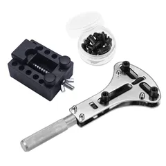 サムコス 三点支持オープナー+固定用台座セット 時計工具 大型腕時計対応 裏蓋外し 電池交換などに