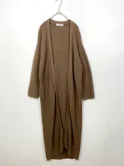 URBAN RESEARCH Sonny Label アーバンリサーチサニーレーベル LA96-22K033 定価8140円 ガーター編みロングニット カーディガン sizeF/茶 ■■レディース