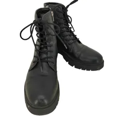 ザラ ZARA トラックソール サイドジップ レースアップシューズ メンズ EUR：42 