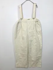 Samansa Mos2 サマンサモスモス NLJ-2400264 サスペンダー付き ワイド パンツ sizeF/アイボリー ■■レディース