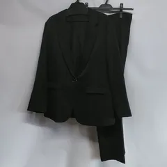 レディース スーツ ジャケット パンツ フォーマル 黒 LL  ☆KP-015☆