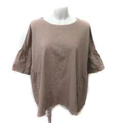 スタディオクリップ Studio Clip カットソー 半袖 L 茶 ブラウン /YI