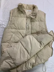 Discoat   中綿ショートベスト ジャケット コート  アイボリー