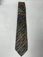 美品 ミッソーニ ネクタイ 総柄 ストライプ イタリア製 MISSONI シルク