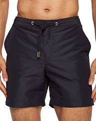 Orlebar Brown Men's Bulldog Drawstring Swim Trunks, Night Iris