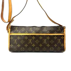 ルイヴィトン モノグラム ポパンクールショルダーバッグ 鞄 クロスボディ 斜め掛け PVC  レザー ヌメ革　通勤　通学