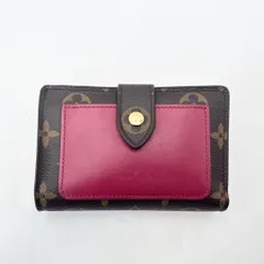 ルイヴィトン M69433 モノグラム ポルトフォイユ ジュリエット ブラウン ボルドー 折財布 小銭入れ レディース ユニセックス