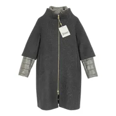 50b16 《未使用品》定価19万 HERNO ヘルノ 2WAY ダウンドッキングコート サイズ42 グレー Down Docking Coat タグ付きt18rのサムネイル