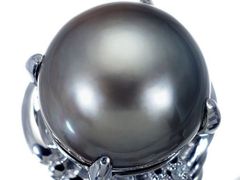 ジュエリー極】エルヴィン・ポーリー 貴婦人の横顔の彫刻 高級レッド