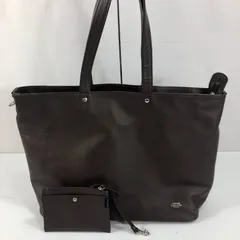 極美品 ポーター LINK トートバッグ ポーチ付 オールレザー ダークブラウン