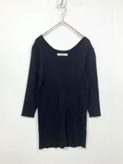 JOURNAL STANDARD relume ジャーナルスタンダードレリューム 20-080-462-1070-1-0 ヴィスコースレーヨンリブ プルオーバー sizeF/黒 ■■レディース