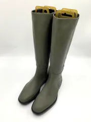 CHARLES & KEITH チャールズ＆キース 91680118 サイドジップ ロング ブーツ size24.5/グレー ■■メンズ