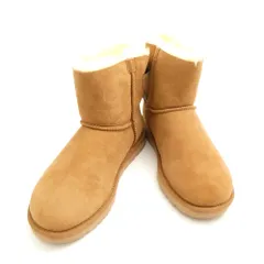 未使用 UGG アグ 1005062 MINI BAILEY BOW ミニベイリーボウ ムートンブーツ 23 リボン チェスナット レディース AC1730 