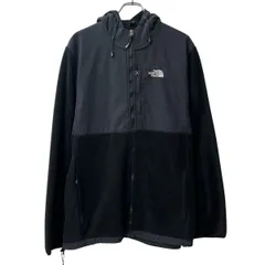 THE NORTH FACE フリースジャケット 3XL ブラック ノースフェイス ジップアップ ドローコード アウター 春秋物 a802-5548