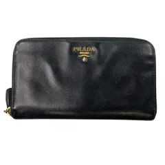 ♪3930 プラダ PRADA 長財布ラウンドファスナー レディース 1ML506 ジップアラウンド長財布 中古78
