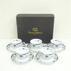 Giovanni Valentino　ジョバンニ・バレンチノ　カップソーサー5客（紙箱）  食器 おしゃれ かわいい お茶 茶器 アンティーク インテリア 普段使い 来客 テーブルウェア