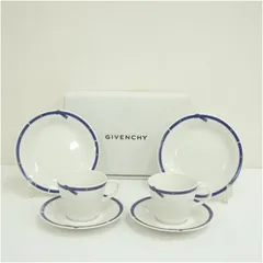 ジバンシィ　GIVENCHY　カップソーサー・プレートペア（紙箱）  食器 おしゃれ かわいい 皿 料理 アンティーク インテリア カフェ 食卓 雑貨 和風 洋風 来客のサムネイル