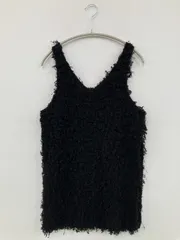 JEANASIS タンクトップ F ブラック 無地 カップなし