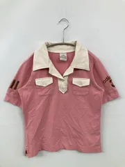 adidas ポロシャツ M ピンク 無地 ワンポイント ブランドロゴ 半袖