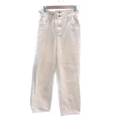 クラシカルエルフ classicalelf  テーパードパンツ ワイド イージー カラーデニム M アイボリー 白 ホワイト /AU