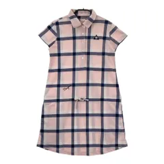 サイズ：M LE COQ GOLF ルコックゴルフ  半袖ワンピース チェック柄 ピンク系 [240101623054] ゴルフウェア レディース ストスト