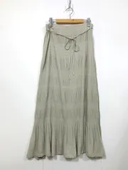 Mila Owen ミラオーウェン プリーツロング スカート size1/グレージュ ■■レディース