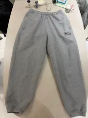 S NIKE STUSSY スウェットパンツ グレー