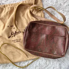 状態良 ETRO エトロ　ショルダーバッグ　ペイズリー柄　正規品　レザー　PVC イタリア製 891329