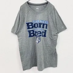 古着 used　champion　チャンピオン　半袖カレッジプリントTシャツ　クルーネック　ノースカロライナ大学　グレー　Lサイズ【値引き交渉OK！】