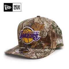 ニューエラ【ＮＥＷ ＥＲＡ】9FIFTY A-Frame Los Angeles Lakers ロサンゼルス・レイカーズ 950 キャップ 帽子 NBA ロゴ メンズ レディース サイズ調節可能 USモデル リアルツリーカモ 迷彩