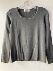 Yves Saint Laurent ラメ入り 長袖 ニット グレー /Mのサムネイル