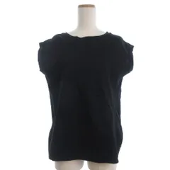 オペークドットクリップ OPAQUE.CLIP カットソー フレンチスリーブ 無地 半袖 切替 M 黒 ブラック