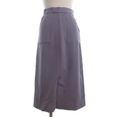 ナノユニバース nano universe タグ付き スリット タイトスカート ひざ丈 38 パープル