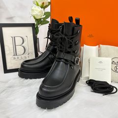 新品✨アンファンリッシュデプリメ ローズバックル エンジニアブーツ