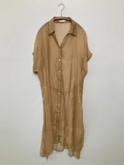 DRESKIP シャツワンピース M ベージュ