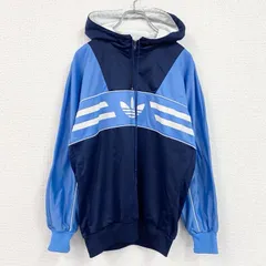 古着 used　80s　adidas　アディダス　トラックジャケット/ジャージ　ヴィンテージ　紺　ネイビー　48サイズ【値引き交渉OK！】