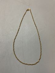 KIOYG ツイストチェーン ネックレス 約38cm 幅1㎜ 重さ0.52 - メルカリ