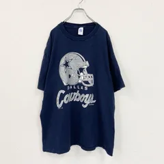 古着 used　～90s　LOGO7　NFL　半袖プリントTシャツ　ヴィンテージ　シングルステッチ　紺　ネイビー　2XLサイズ【値引き交渉OK！】