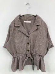 as know as シャツ/ブラウス ブラウン