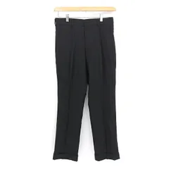 未使用 COMME des GARCONS HOMME PLUS コムデギャルソン オムプリュス AD2005 PQ-P006 SS タグ付 定価 42,000円 ストライプ ワンタック スラックス 黒 YB0037 【中古】