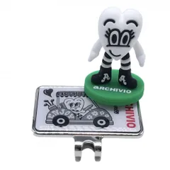 【新品】アルチビオ×Chocomoo 3Dマーカー 白×黒 チョコムー コラボ ゴルフ 2024年モデル archivioのサムネイル