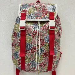 9474　Cath Kidston　キャスキッドソン　リュックサック　リュック　バックパック　バックル　レディース　花柄　フラワー　PVC　コーティング　カジュアル　シンプル　きれいめ