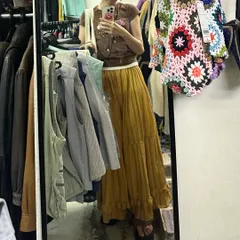 CASA FLINE ロングスカート F オレンジ