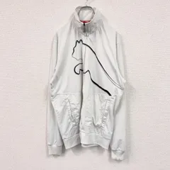 古着 used　PUMA　プーマ　トラックジャケット/ジャージ　白　ホワイト　XLサイズ【値引き交渉OK！】