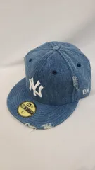 K【中古品】ニューエラ New Era 59FIFTY Denim Custom ニューヨーク・ヤンキースキャップ
