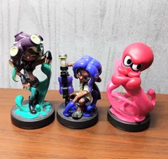 ◎I890  スプラトゥーン amiibo アミーボ イイダ オクトリング タコ 3点セット売り（ｍ.ｆ）